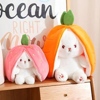Strawberry & Carrot Bunny Plush Toy Doll for Girls