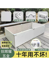 Aluminum Alloy Tile Planter Box Fixing Clips for Glass Fish Tanks and Vegetable Gardens