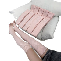 Women's Y2K Waffle Knit Leg Warmers - Mid-Calf Thermal Footed Socks for Autumn/Winter