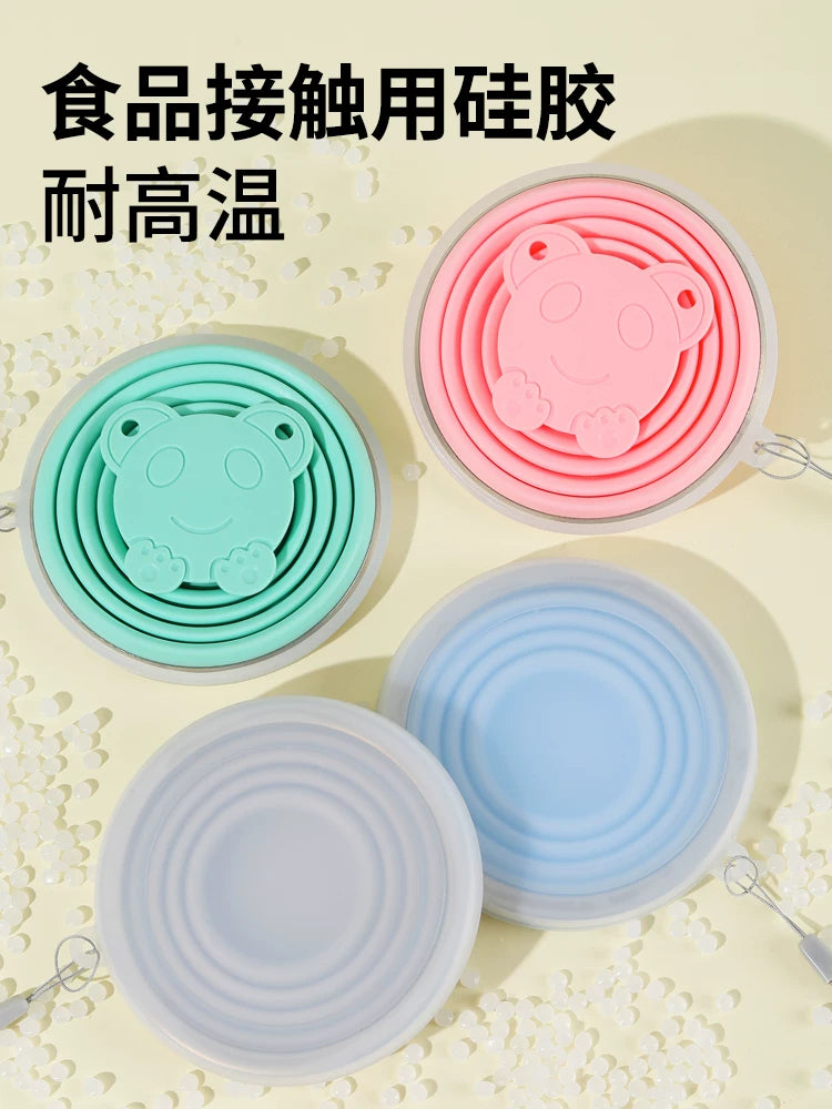 Collapsible Silicone Travel Cup with Lanyard - 2 Pack, 250ml