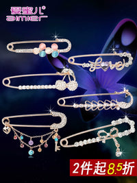 Decorative Waist Tightening Brooch Pin for Clothing and Pants