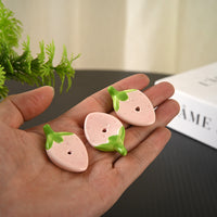 Strawberry Ceramic Incense Holder for Stick Incense, Mini Zen Decor for Bedroom & Tea Table