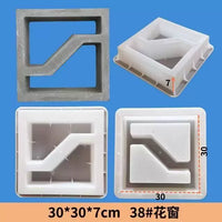 Garden Decorative Concrete Hollow Brick Mold for Window Grilles