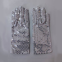 Sequin Dance Gloves for Adults - Festive Performance & Masquerade