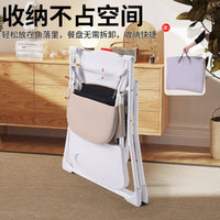 Foldable Portable Baby Dining and Camping Chair with Multi-functional Design for Home and Outdoor Use