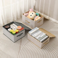 Fabric Storage Box with Zipper for Clothes, Foldable Moisture-proof Wardrobe Organizer