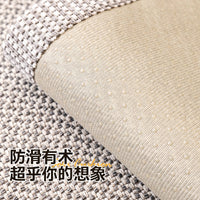 Japanese Style Woven Faux Linen Sofa Cover Slipcover for All Seasons
