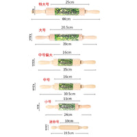 Pottery Clay Rolling Pin Clay Slab Forming Tool Embossing Stick for Ceramic Art and Sculpture