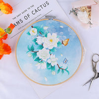 DIY Embroidery Kit for Beginners - Chinese Style Ribbon Embroidery Fan or Amulet