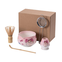 Ceramic Gradient Matcha Bowl Set with Whisk Holder and Tools
