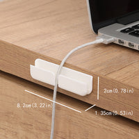 3-Pack Self-Adhesive Desktop Cable Organizer Clips for Data Cables and Wires
