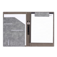 A4 Leather Portfolio Folder with Magnetic Closure and Notepad