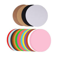 Round Double-Sided Kraft Paper Drawing Cardboard for Sketching and Hand-Painting