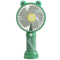Portable Cartoon Mini Handheld USB Fan with Phone Stand for Desk and Outdoor Use