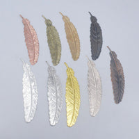 Vintage Metal Feather Bookmark DIY Jewelry Accessory for Students and Gifts