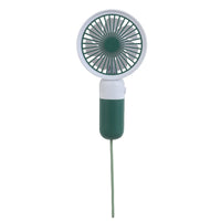 Portable Mini Handheld USB Rechargeable Fan with LED Light for Desk and Outdoor Use