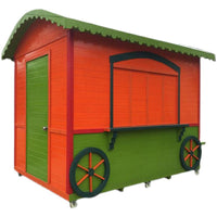 Outdoor Mobile Kiosk Anti-Corrosion Wood Children's Cabin Observation Room Scenic Area Cartoon Ticket Booth Milk Tea House Guard Post