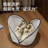 Thickened Sandwich Mesh Laundry Bag for Shoes - Zippered Washing Machine Protector