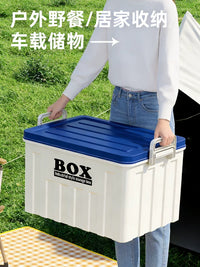 Foldable Car Trunk Organizer with Lid, Portable Storage Box for Camping, Home, and Outdoor Use