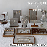 Wooden Necklace Display Stand Jewelry Mannequin Bust for Pendants and Chains