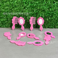 Miniature Dollhouse Comb and Mirror Set for Dolls