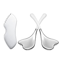 Stainless Steel Ice Spoon Facial Massager for Lifting, Firming, and De-puffing