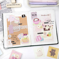 Twilight Non-Adhesive Material Book, Teatime Roaming Series, Creative Pattern Journaling Paper