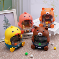 Mini Tabletop Interactive Sports Game Machine for Kids - Bear Basketball & Duck Football