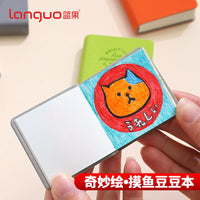 Mini Portable Sketchbook Set for Students, Acrylic Card Paper, Ink-Proof Pocket Notebook for Drawing and Painting