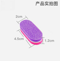 Moe Xiaoke Double-Sided Sponge Nail File Buffer for Manicure and Pedicure