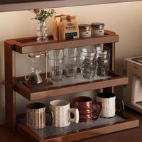 Acrylic Multi-Layer Desktop Storage Rack for Cups and Tableware