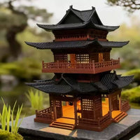Miniature Ancient Chinese Architecture Ornaments for Aquariums and Micro Landscapes