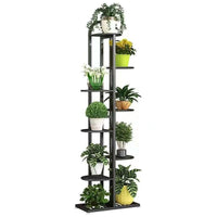 Multi-Tier Wrought Iron Plant Stand for Indoor and Outdoor Use