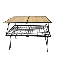 Portable Outdoor Camping Picnic Folding Table with Mesh Storage