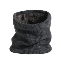 Winter Knitted Fleece Lined Neck Warmer Scarf for Cold Weather