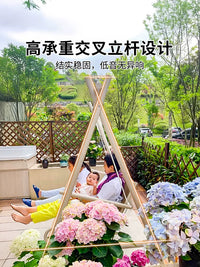 Purple Leaf Wisteria Swing Outdoor Courtyard Hammock Garden Balcony Home Swing Chair Hanging Chair