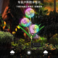 Solar LED Dandelion Stake Lights for Outdoor Garden and Lawn Decoration