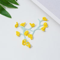 Long Branch Flower DIY Handmade Beaded Hair Clip Earring Material