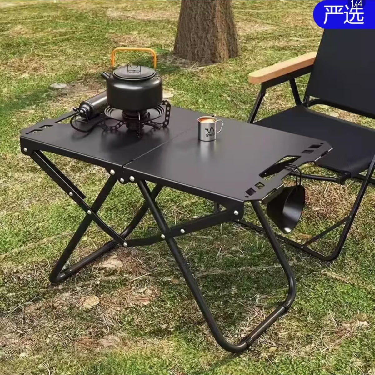 Portable Folding Camping Table with Storage Bag, Lightweight Outdoor Tactical Table