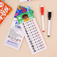 Kids Math Flash Cards Early Education Addition Subtraction Multiplication Division Fraction Learning Aids