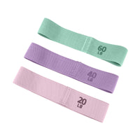 Fabric Resistance Bands Set for Yoga, Pilates, and Strength Training - Non-Slip Elastic Exercise Loops