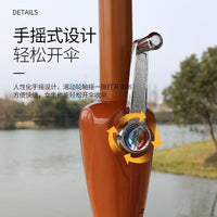 Outdoor Windproof UV Protection Patio Umbrella for Beach, Market, and Security Booths
