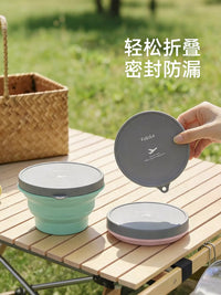 FaSoLa Collapsible Silicone Bowl - Food Grade, High Temperature Resistant, Portable for Travel, Picnic, and Food Storage