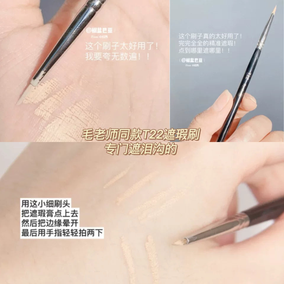 T22 Concealer Brush for Under-Eye, Blush, Eyeshadow, and Foundation