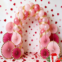 2026 New Year Decorative Paper Fan Flower Set for Holiday and Classroom Decor