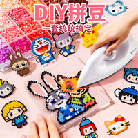 DIY Perler Beads Kit for Kids - Craft Making Set with Tools and Refills