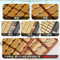Bamboo Seat Cushion for Office Chairs and Home Use, Breathable Summer Cooling Mat