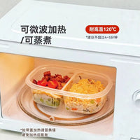 Disposable PP5 Plastic Meal Prep Containers with Lids, Microwaveable Lunch Boxes for Work and Takeout