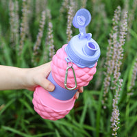 Collapsible Silicone Water Bottle, 700 ml, Portable Folding Cup for Outdoor Sports and Kids
