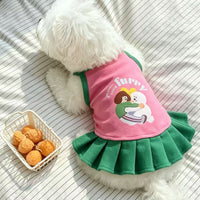 Pet Dog Cat Summer Dress with Sling for Small Dogs and Cats